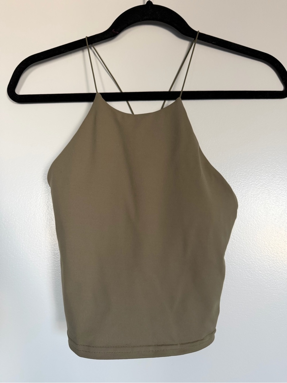 Alo Strappy Halter Bra Top - Burgundy